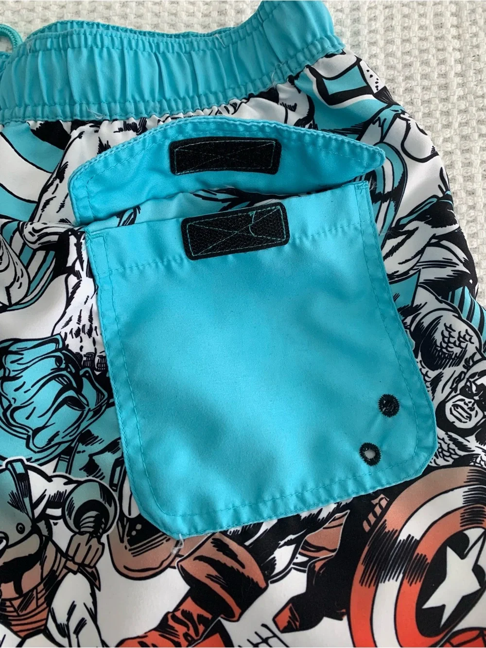 Marvel Comics Board Shorts Swim Suit Size Medium